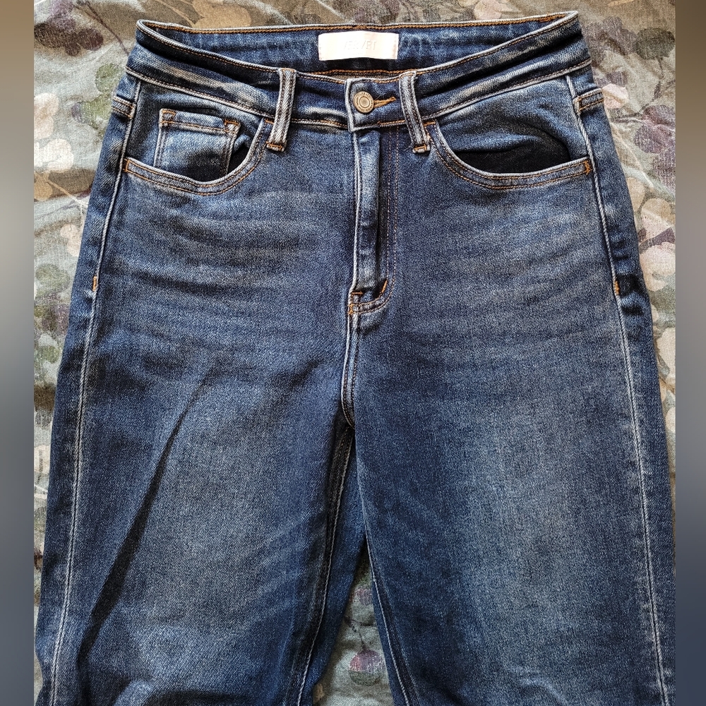 Velvet blue jeans